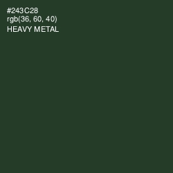 #243C28 - Heavy Metal Color Image