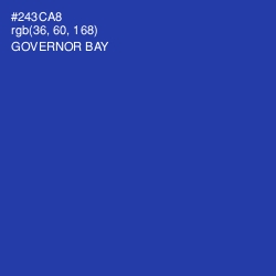 #243CA8 - Governor Bay Color Image