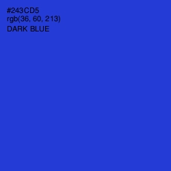 #243CD5 - Dark Blue Color Image