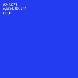 #243CF1 - Blue Color Image