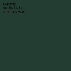 #243D33 - Outer Space Color Image