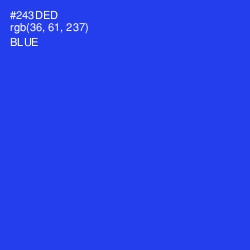 #243DED - Blue Color Image