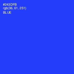 #243DFB - Blue Color Image