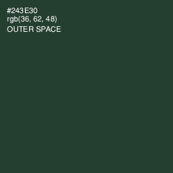 #243E30 - Outer Space Color Image