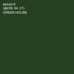 #24401F - Green House Color Image