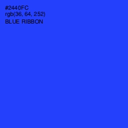 #2440FC - Blue Ribbon Color Image