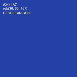 #2441A7 - Cerulean Blue Color Image