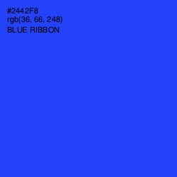 #2442F8 - Blue Ribbon Color Image