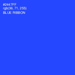 #2447FF - Blue Ribbon Color Image