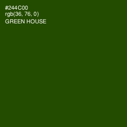 #244C00 - Green House Color Image