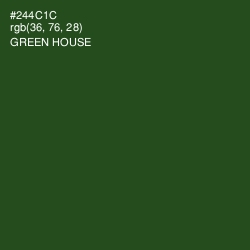 #244C1C - Green House Color Image