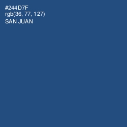 #244D7F - San Juan Color Image