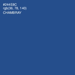 #244E8C - Chambray Color Image