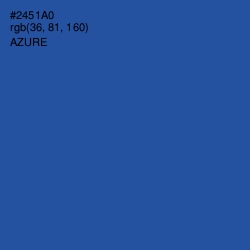 #2451A0 - Azure Color Image