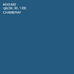 #245A80 - Chambray Color Image