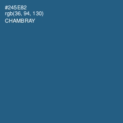 #245E82 - Chambray Color Image