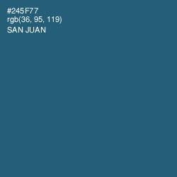 #245F77 - San Juan Color Image