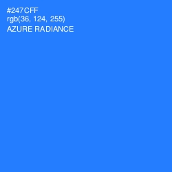 #247CFF - Azure Radiance Color Image