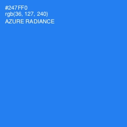 #247FF0 - Azure Radiance Color Image