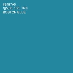 #2487A0 - Boston Blue Color Image