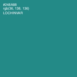 #248A88 - Lochinvar Color Image