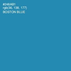 #248AB1 - Boston Blue Color Image