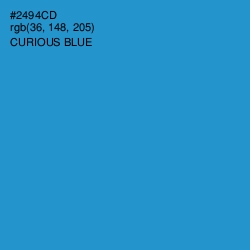 #2494CD - Curious Blue Color Image