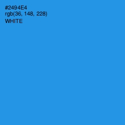 #2494E4 - Curious Blue Color Image