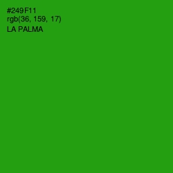 #249F11 - La Palma Color Image