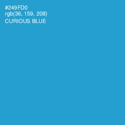 #249FD0 - Curious Blue Color Image