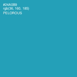 #24A0B9 - Pelorous Color Image