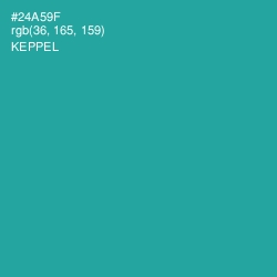 #24A59F - Keppel Color Image