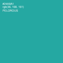 #24A8A1 - Pelorous Color Image