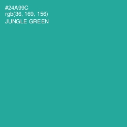 #24A99C - Jungle Green Color Image