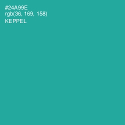 #24A99E - Keppel Color Image