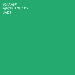 #24AA6F - Jade Color Image