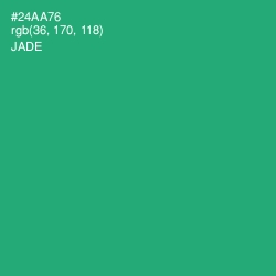 #24AA76 - Jade Color Image