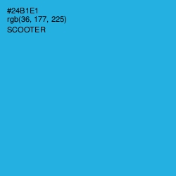 #24B1E1 - Scooter Color Image