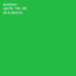 #24BA44 - Sea Green Color Image