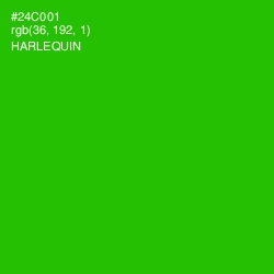 #24C001 - Harlequin Color Image