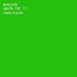 #24C00B - Harlequin Color Image