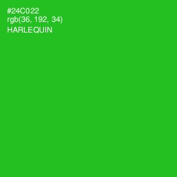 #24C022 - Harlequin Color Image