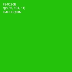 #24C20B - Harlequin Color Image