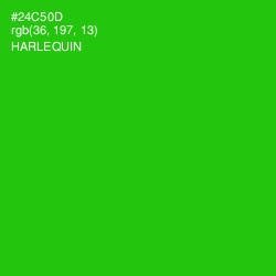 #24C50D - Harlequin Color Image
