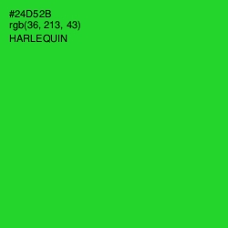 #24D52B - Harlequin Color Image