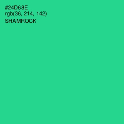 #24D68E - Shamrock Color Image