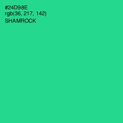 #24D98E - Shamrock Color Image