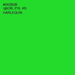#24DB2B - Harlequin Color Image