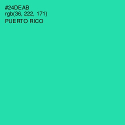 #24DEAB - Puerto Rico Color Image