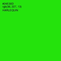 #24E30D - Harlequin Color Image